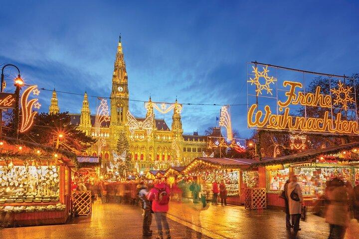 ブダペストからの昼食付きの終日プライベートウィーンクリスマスマーケットツアー