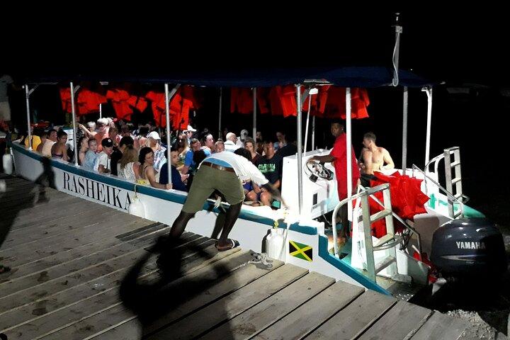 Mystic Lagoon Night-Time Cruise en zwemmen vanuit Montego Bay & Trelawny