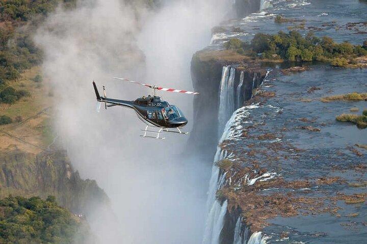 Helicopter flights over the Victoria Falls