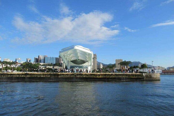 転送付きリオデジャネイロのグアナバラ湾カタマランツアー
