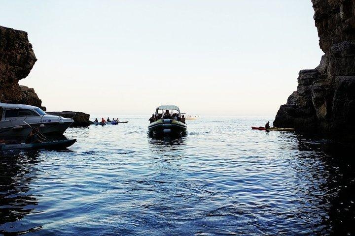 Blå grottan, 3 gröna grottor, Šunj Beach | Eftermiddag - 5 timmar