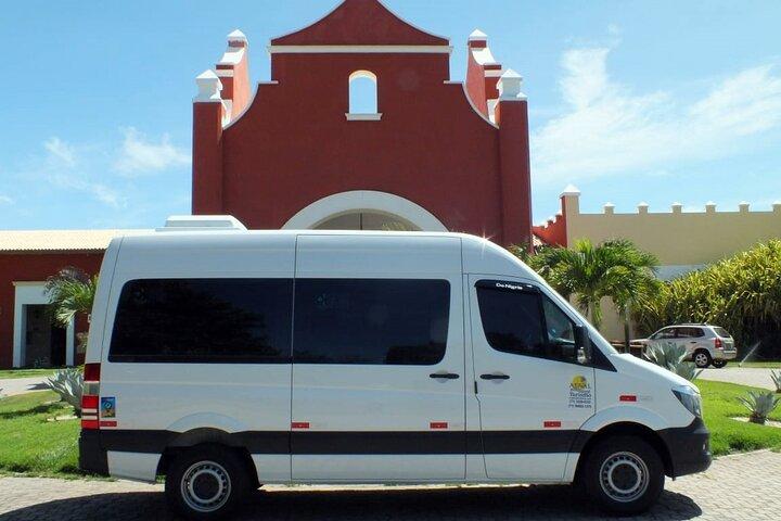 Ankomst eller avgång delad transfer från flygplatsen till hotell i Salvador