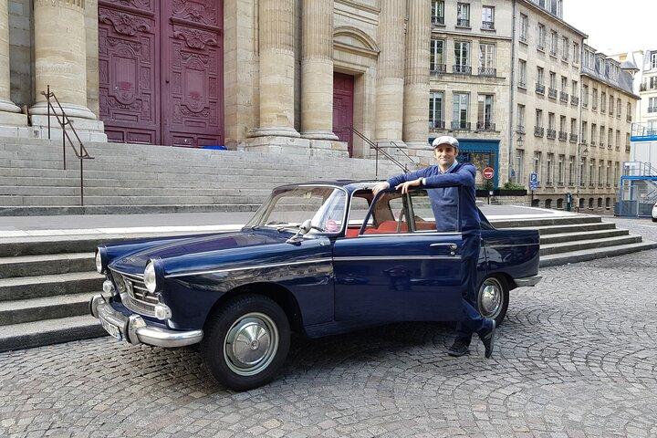 Paris privat rundtur med vintagebil med vinprovning