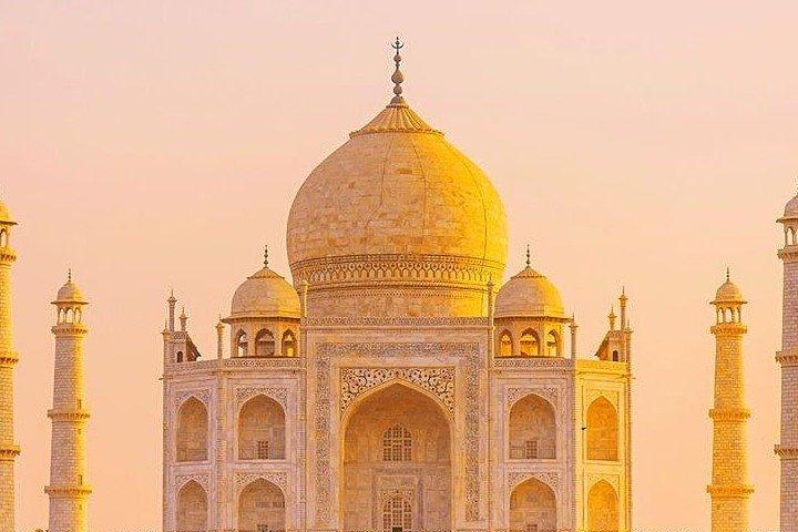 Tour privado de dia inteiro do Taj Mahal e do Forte de Agra a partir de Jaipur