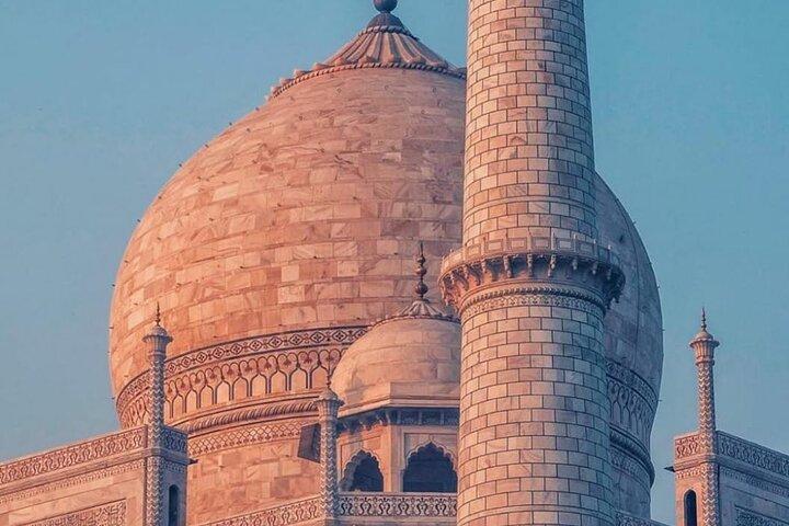 Tour privado de dia inteiro do Taj Mahal e do Forte de Agra a partir de Jaipur