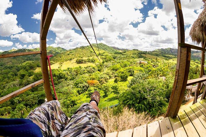 Aventura en tirolina doble en Punta Cana