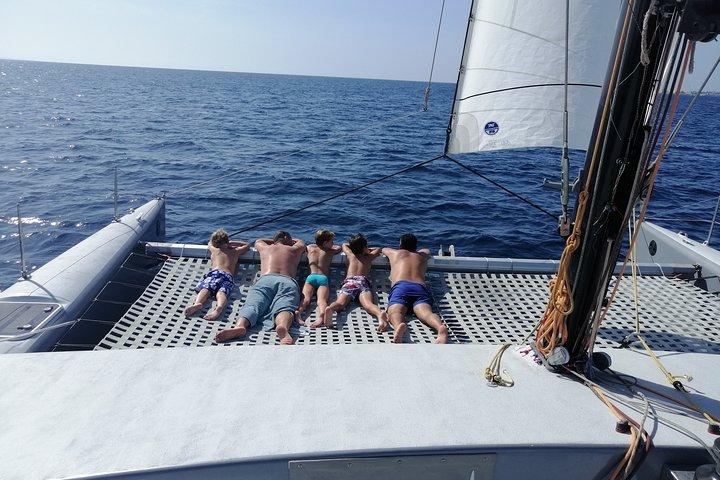 Catamaran F40 Lanzarote sailing