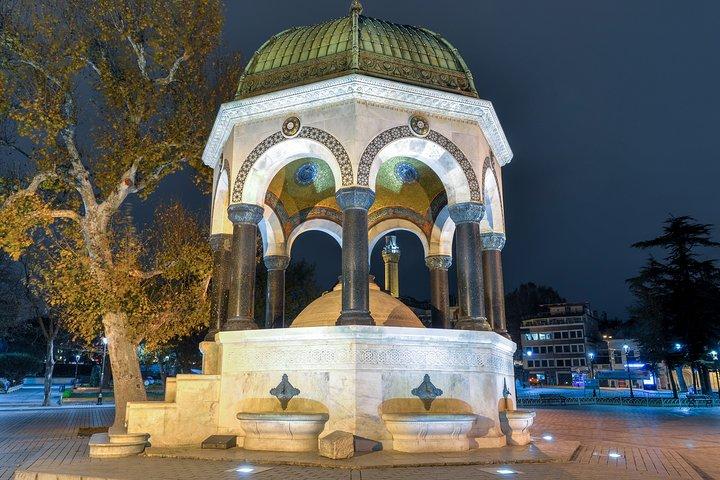 De nuit: Sainte-Sophie et la Mosquée Bleue