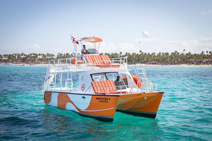 Punta Cana privat katamaran krydstogt med drinks og lette snacks
