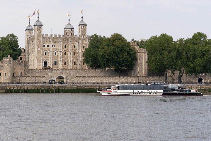 ロンドン：乗り降り自由1日テムズ川アドベンチャー-ウーバーボート