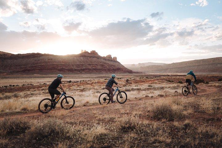 Privat grupp halvdagars Moab Brand Trails Guidad mountainbiketur