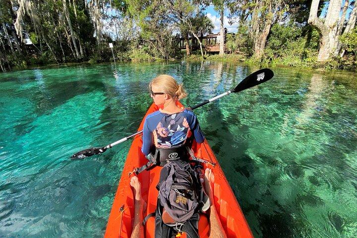 Location de kayak simple de 4 heures à Crystal River, Floride
