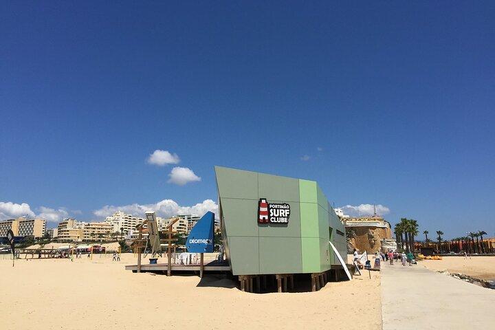 Cours de surf en groupe @Praia da Rocha
