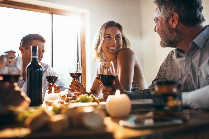 Almoço harmonizado com vinho!
