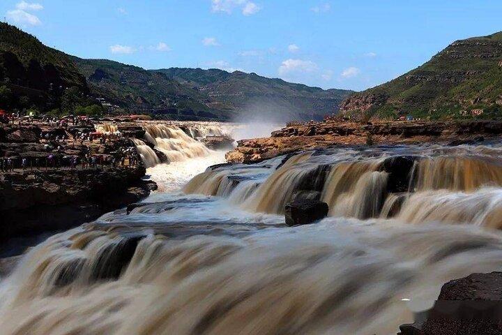 Excursão privada de um dia pelo Rio Amarelo à Cachoeira Hukou