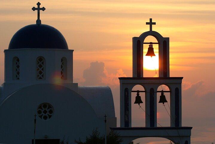 Landausflug Santorini, 3 Glocken, Oia, Megalochori und Strandzeit