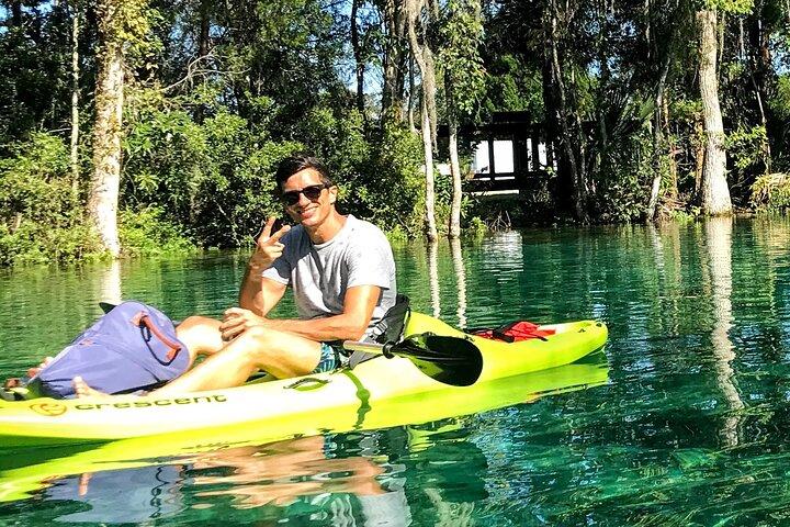 Location de kayak simple de 4 heures à Crystal River, Floride