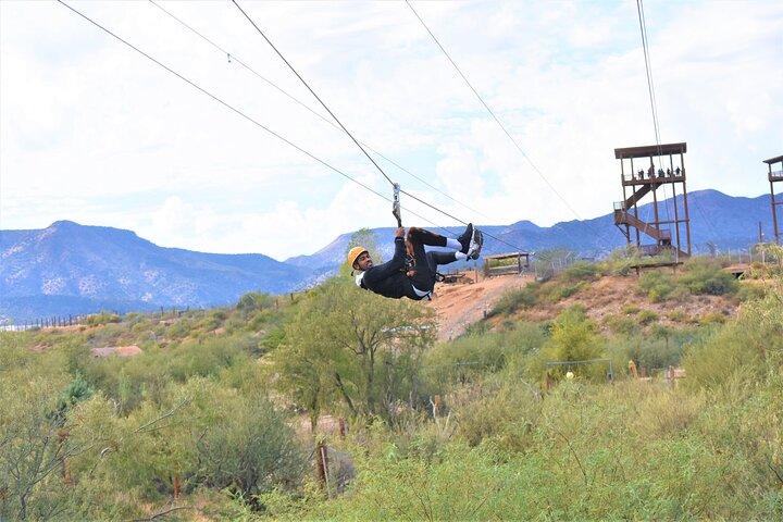 Zip Line Tour på Out of Africa Wildlife Park i Sedona, Camp Verde