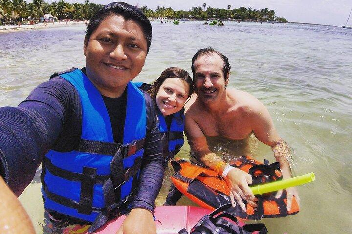 Swim with sea turtles