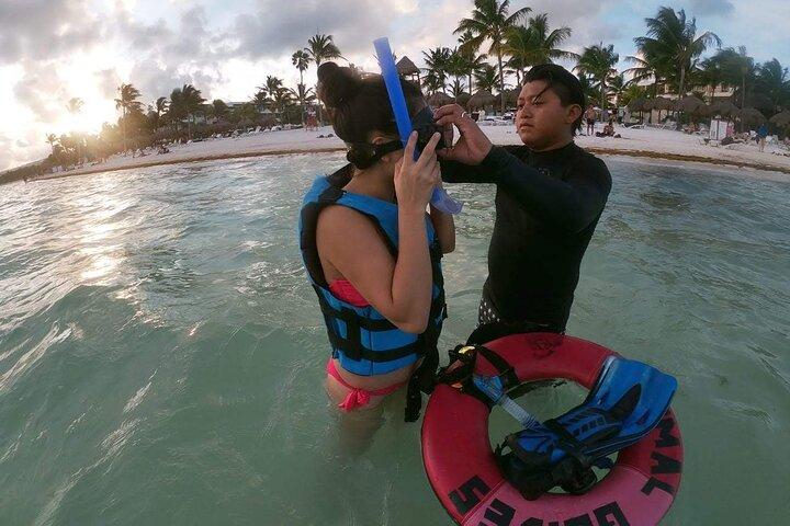 Swim with sea turtles