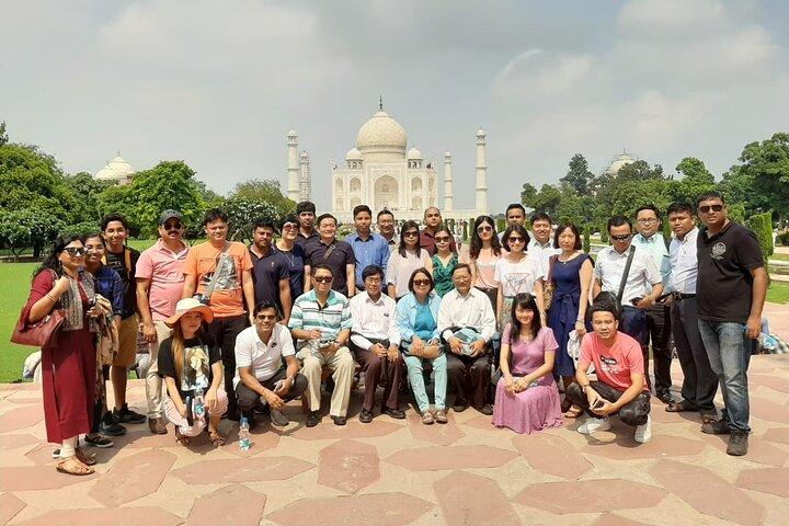 Evite as filas: excursão ao Taj Mahal e Agra saindo de Jaipur (tudo incluído)