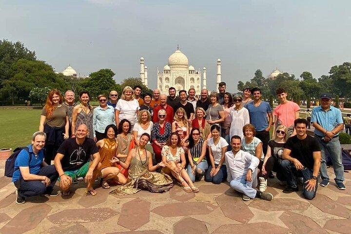 Evite as filas: excursão ao Taj Mahal e Agra saindo de Jaipur (tudo incluído)
