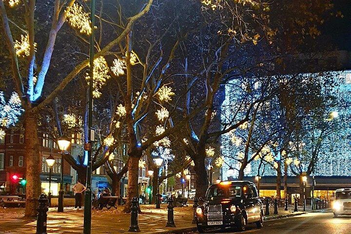 Magiche luci di Natale a Londra: tour privato in taxi nero