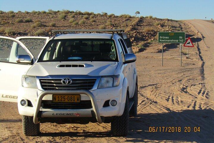 Transfer shuttle fra Windhoek til Sossusvlei (Vise Versa)