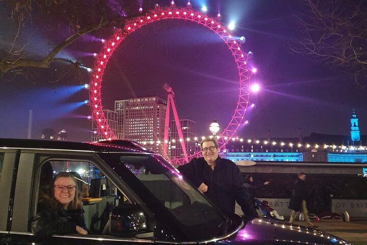 Tour privato delle luci di Natale di Londra in taxi nero tradizionale