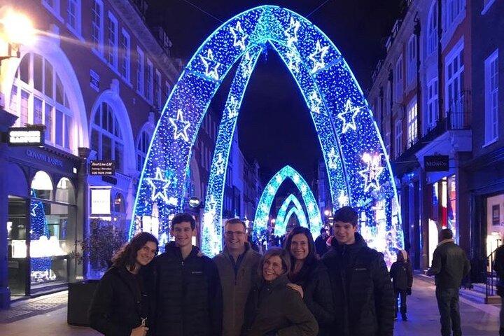 Tour privato delle luci di Natale di Londra in taxi nero tradizionale