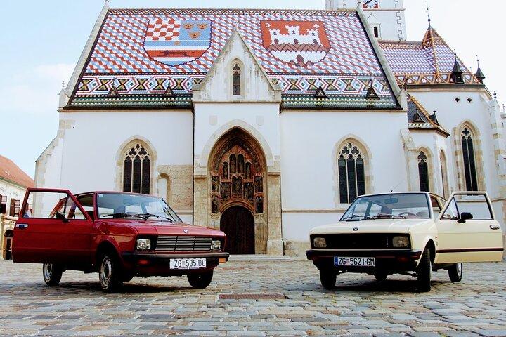 4-uur durende privétour door Zagreb en de berg in een Yugo-auto