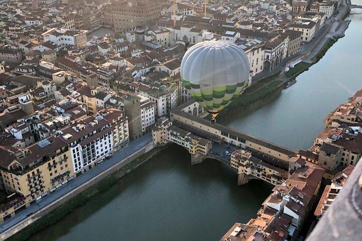 Luchtballonvaart boven Florence