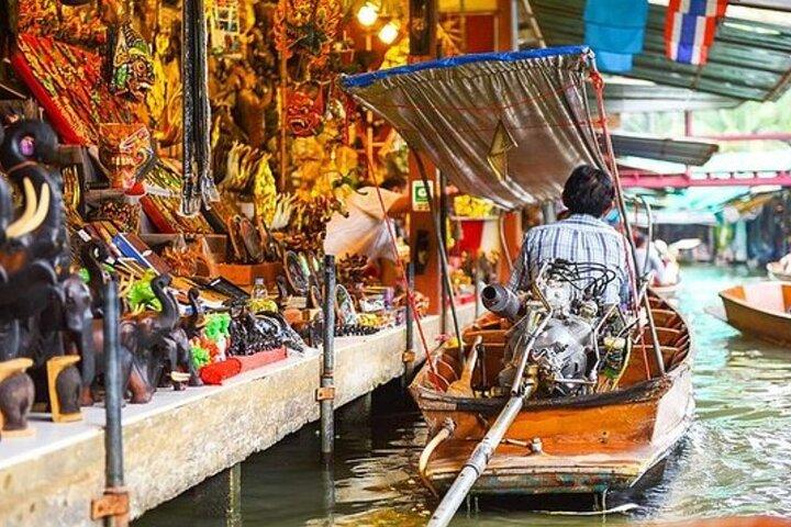 Berømte flydende marked Damnoen Saduak-dagstur med privat guide fra Hua Hin