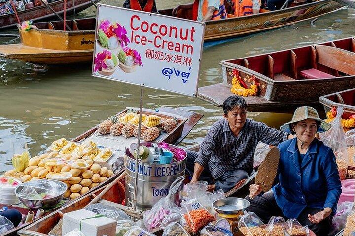 Berømte flydende marked Damnoen Saduak-dagstur med privat guide fra Hua Hin