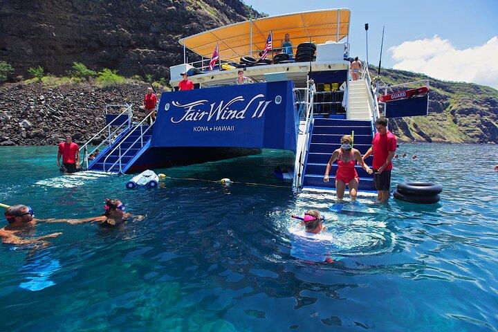 Snorkeling pomeridiano nella baia di Kealakekua: divertimento in famiglia sulla costa di Kona