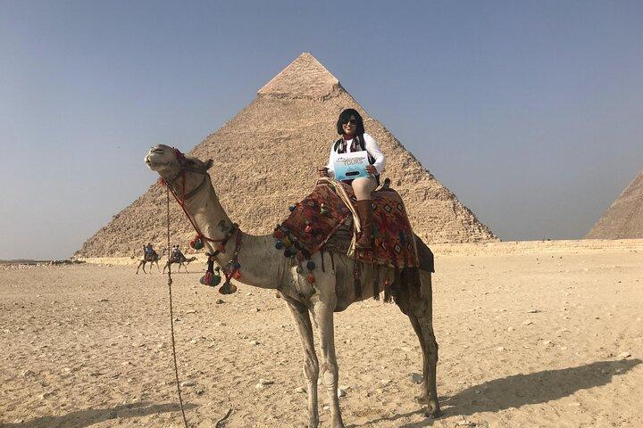 Excursion privée d'une journée aux pyramides de Gizeh, au sphinx, à Sakkara et à Dahshur