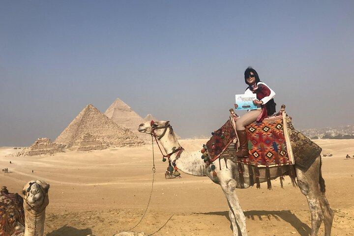Excursion privée d'une journée aux pyramides de Gizeh, au sphinx, à Sakkara et à Dahshur