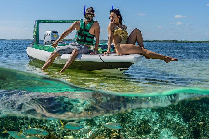 3 i 1 Jungle Speedbåd og Snorkling i Cancun