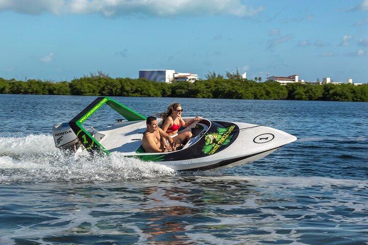 3 i 1 Jungle Speedbåd og Snorkling i Cancun