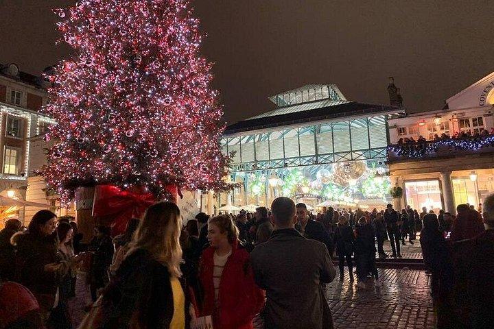 Londense kerstverlichting begeleide wandeltocht