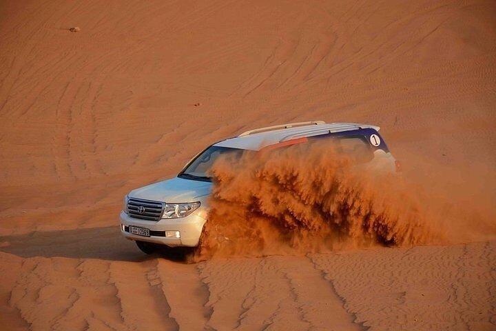 レッドデューンズサファリ、4x4送迎、ラクダ乗り、サンドボード、バーベキュー＆ショー