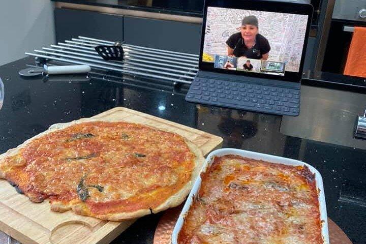 Clase privada de cocina virtual desde Sorrento