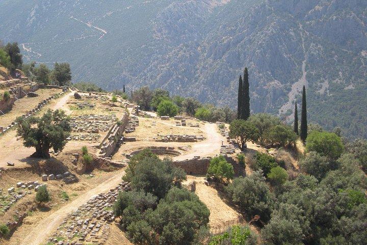 DELPHI プライベート デイ ツアー (豪華なメルセデス ミニバスで最大 15 名の旅行者)