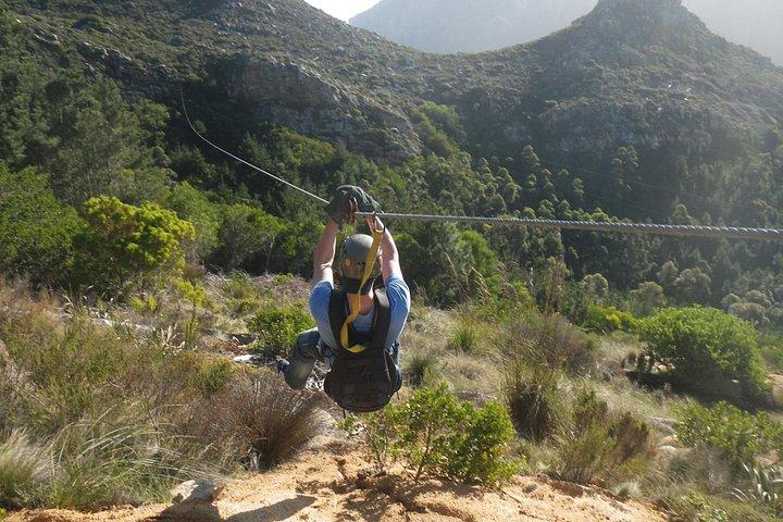 Tirolesa na Cidade do Cabo - Do sopé da Table Mountain Reserve