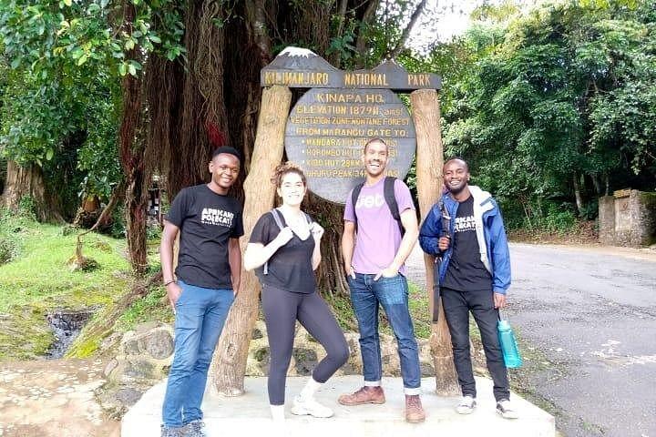 Kilimanjaro-dagwandeling in de bergen