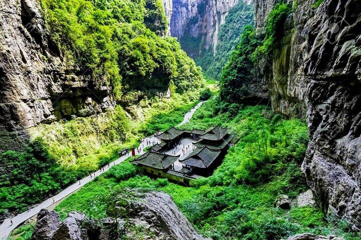 Chongqing privat dagstur till Wulong Karst National Geology Park