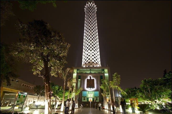 El-moez street and cairo tower with dinner