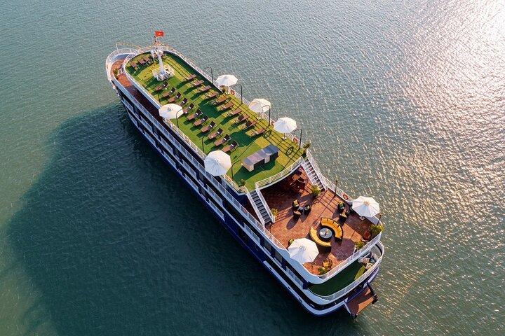 Lan Ha Bay Luxuskreuzfahrt 2D / 1N: Kajakfahren, Schwimmen an einem unberührten Ort - bester Preis