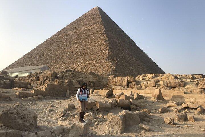 Excursion privée d'une journée aux pyramides de Gizeh, au sphinx, à Sakkara et à Dahshur