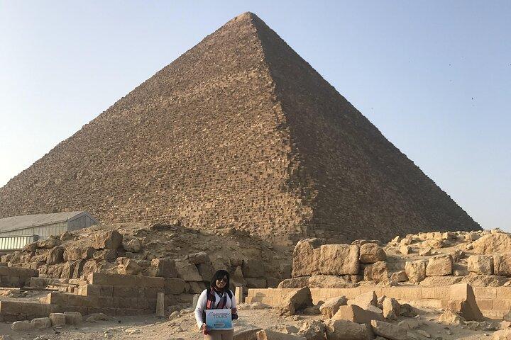 Excursion privée d'une journée aux pyramides de Gizeh, au sphinx, à Sakkara et à Dahshur
